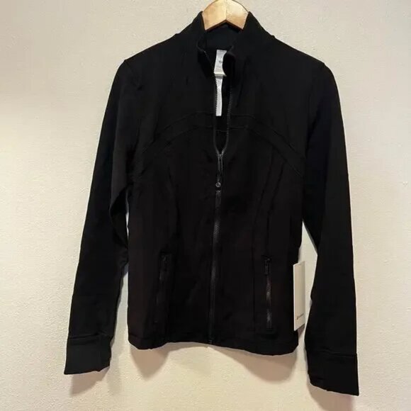 Lululemon NEW Define Jacket Luon Black size 10 hip length thumbholes zipper - Picture 1 of 5